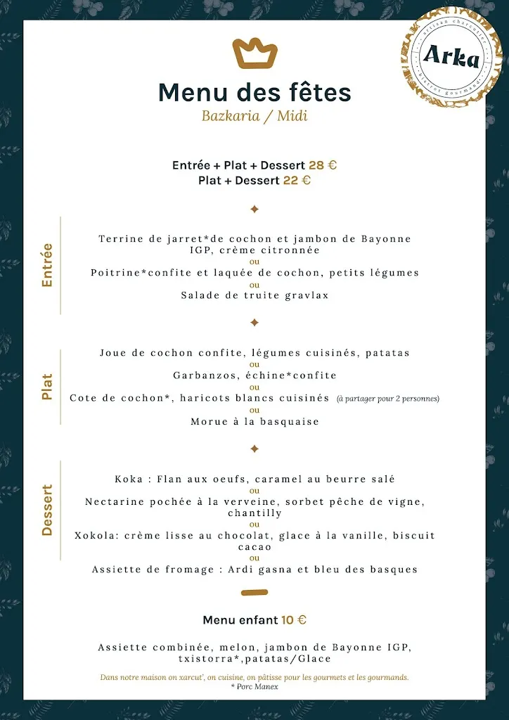 Menu_Arka • Artisan charcutier • Bistrot gourmand_Sare_image_2