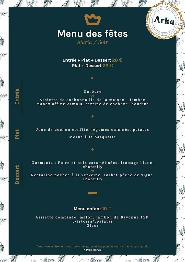Menu_Arka • Artisan charcutier • Bistrot gourmand_Sare_image_3