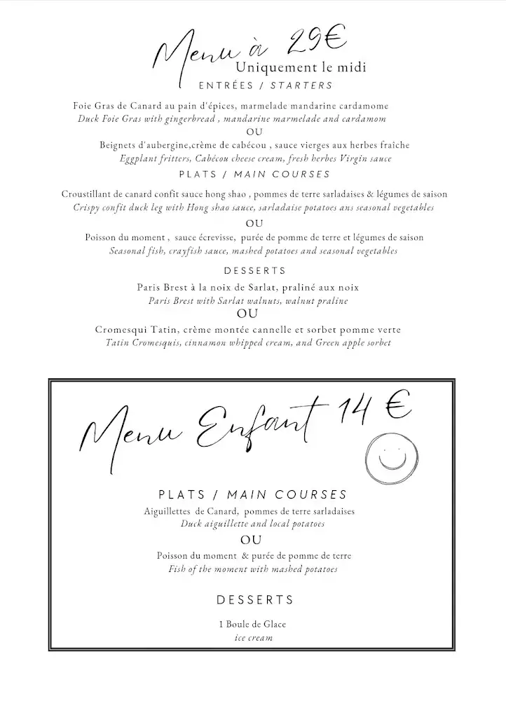 Menu_Le Presidial à sarlat_Sarlat-la-Canéda_immagine_2