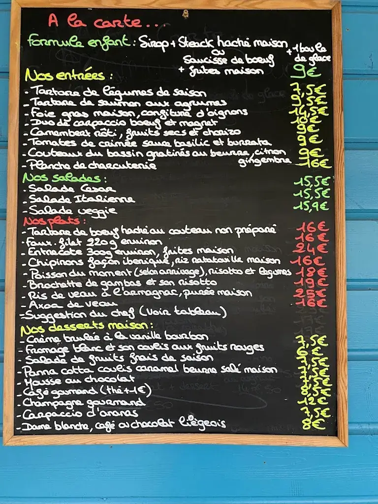 Menu_Le Café du Lac_Sanguinet_immagine_1