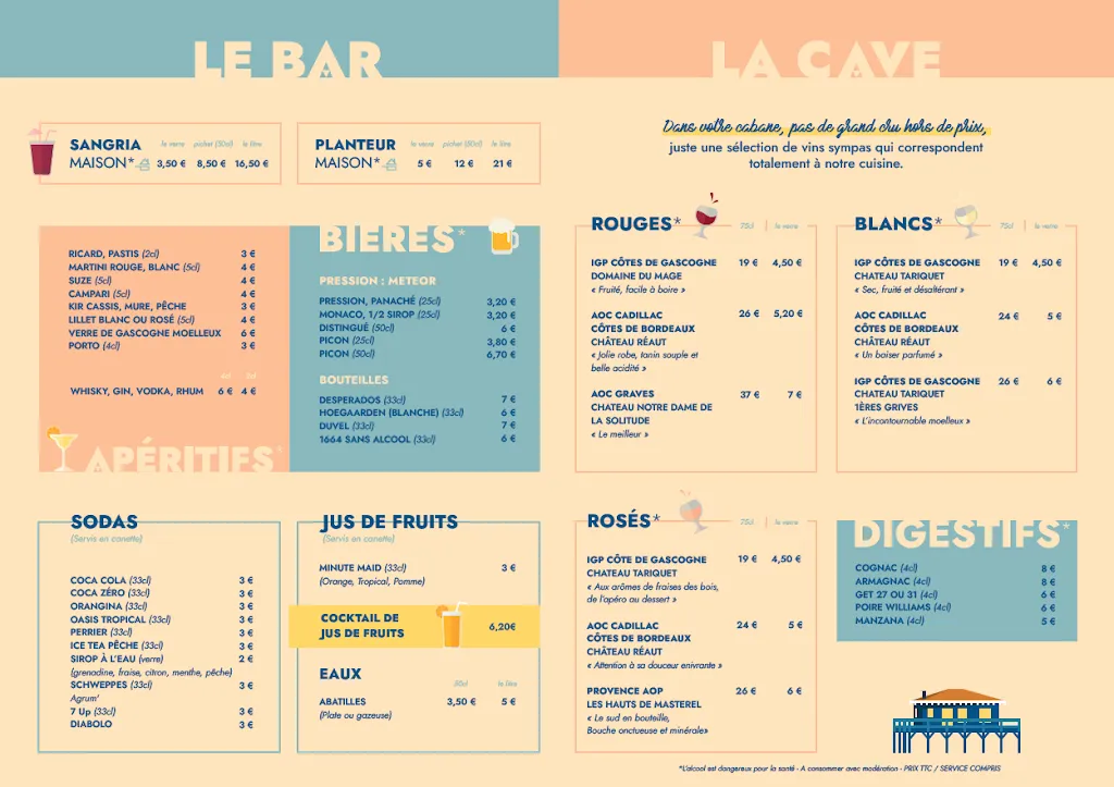 Menu_La Cabane A Moules Sanguinet_Sanguinet_image_2