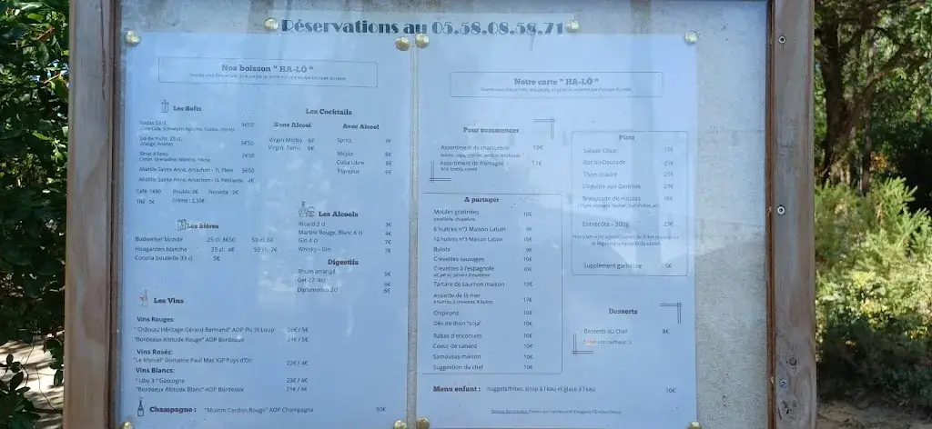 Menu_La Paillote HA-LÔ Sanguinet_Sanguinet_image_1