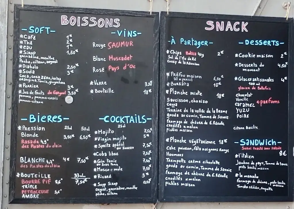 Menu_L'insolite retro-guinguette_Montmorillon_image_2
