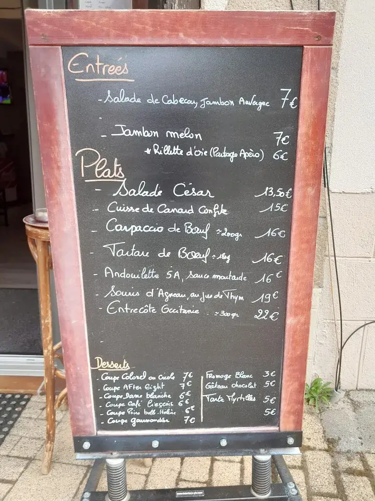 Menu_Le Café de l'Horloge_Seilhac_image_1