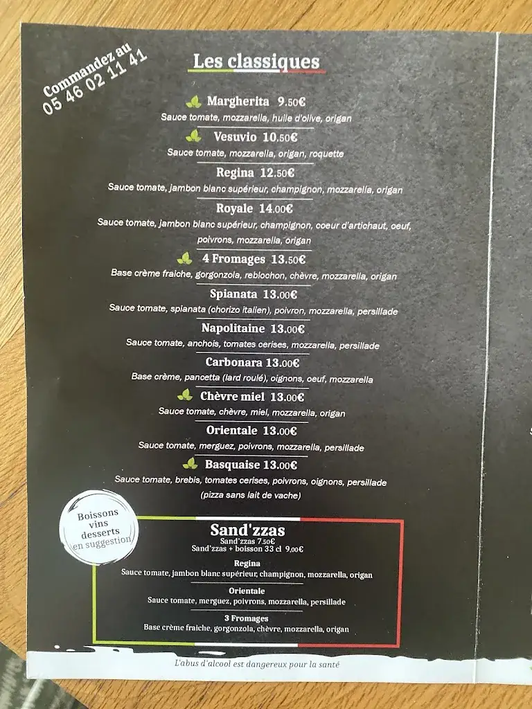 Menu_Pizzeria L'Antique_Semussac_image_1