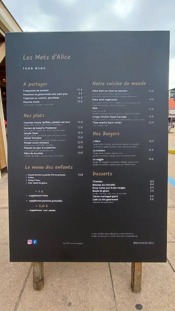 Menu_LA CRÊPERIE D'ALICE_Seignosse_immagine_3