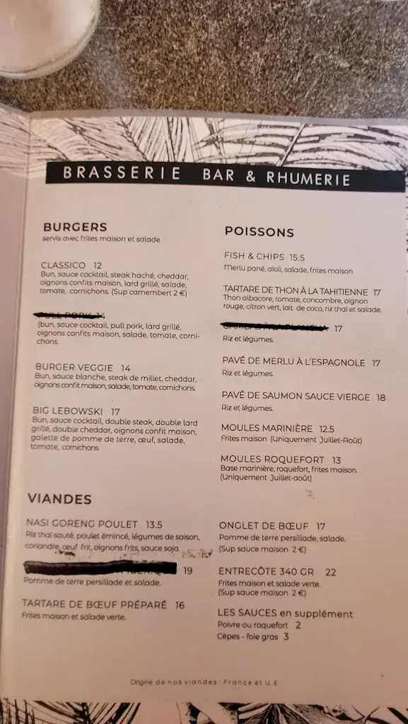 Menu_Le Rayon Vert_Seignosse_image_1