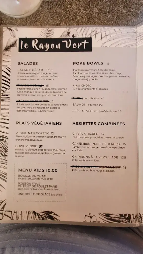 Menu_Le Rayon Vert_Seignosse_image_2