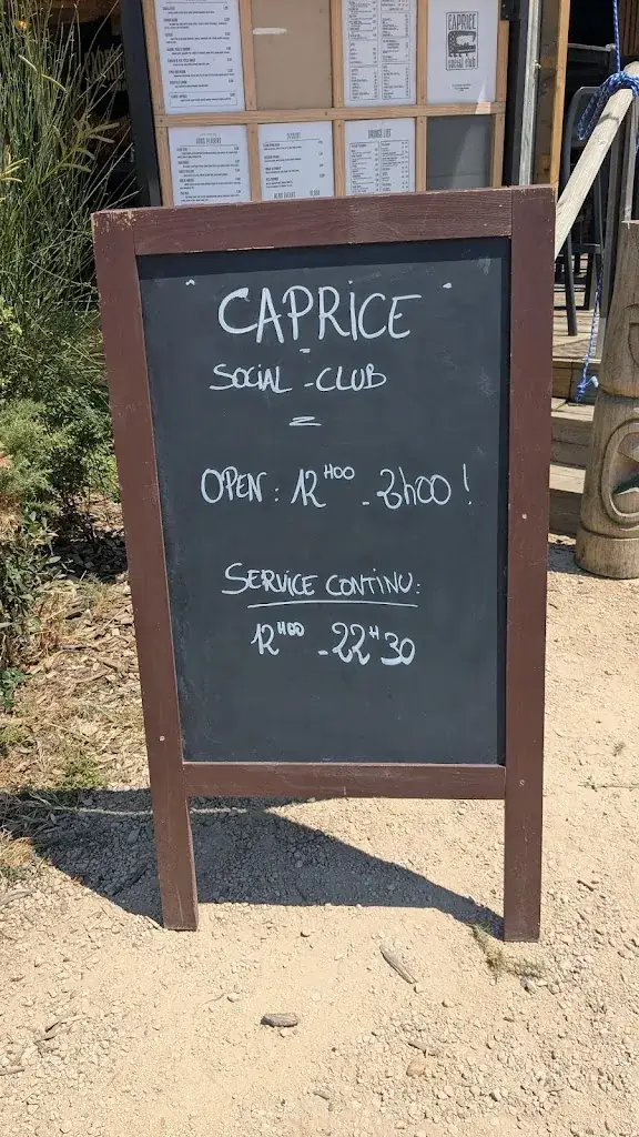 Menu_Caprice Social Club_Seignosse_image_1