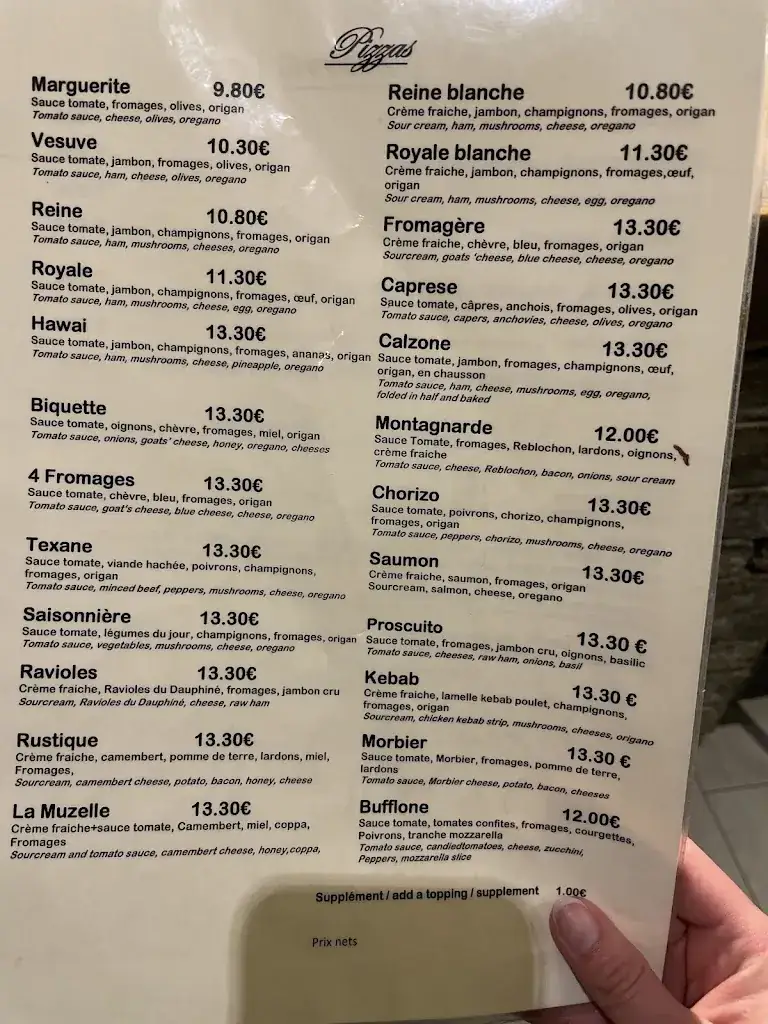 Menu_Restaurant La Romanche_Bourg-d'Oisans_image_1