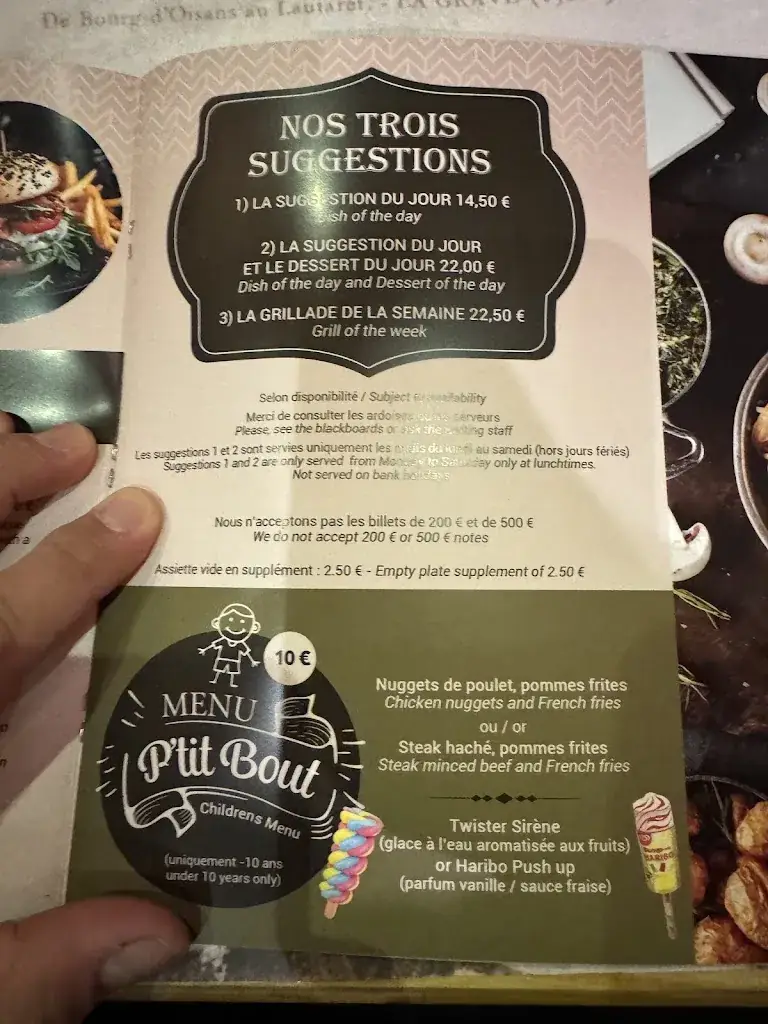 Menu_Restaurant La Romanche_Bourg-d'Oisans_image_2