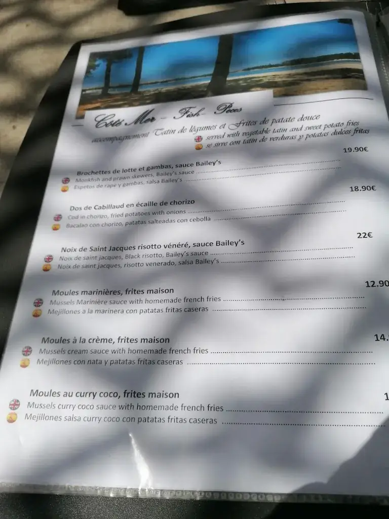 Menu_La plage du lac_Soustons_image_3