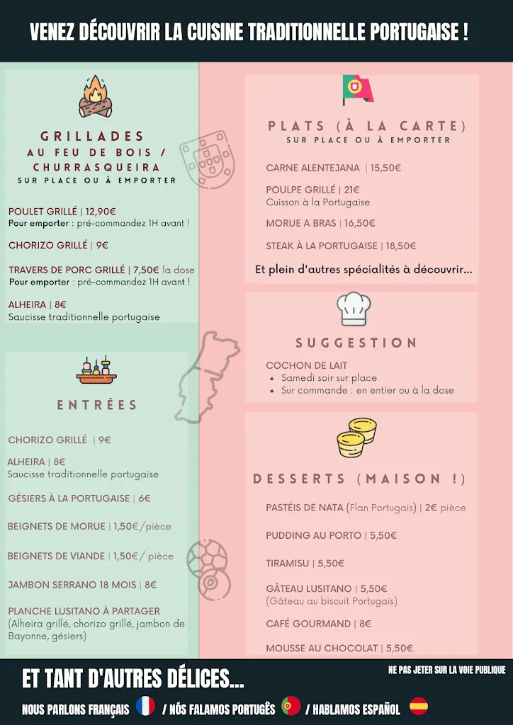 Menu_Restaurant Lusitano_Soustons_image_1