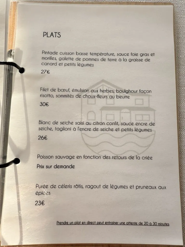 Menu_L'Auberge de la Pointe (The Inn at the Point)_Soustons_imagen_1