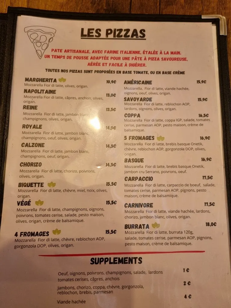 Menu_La Pizzeria du lac_Soustons_image_1