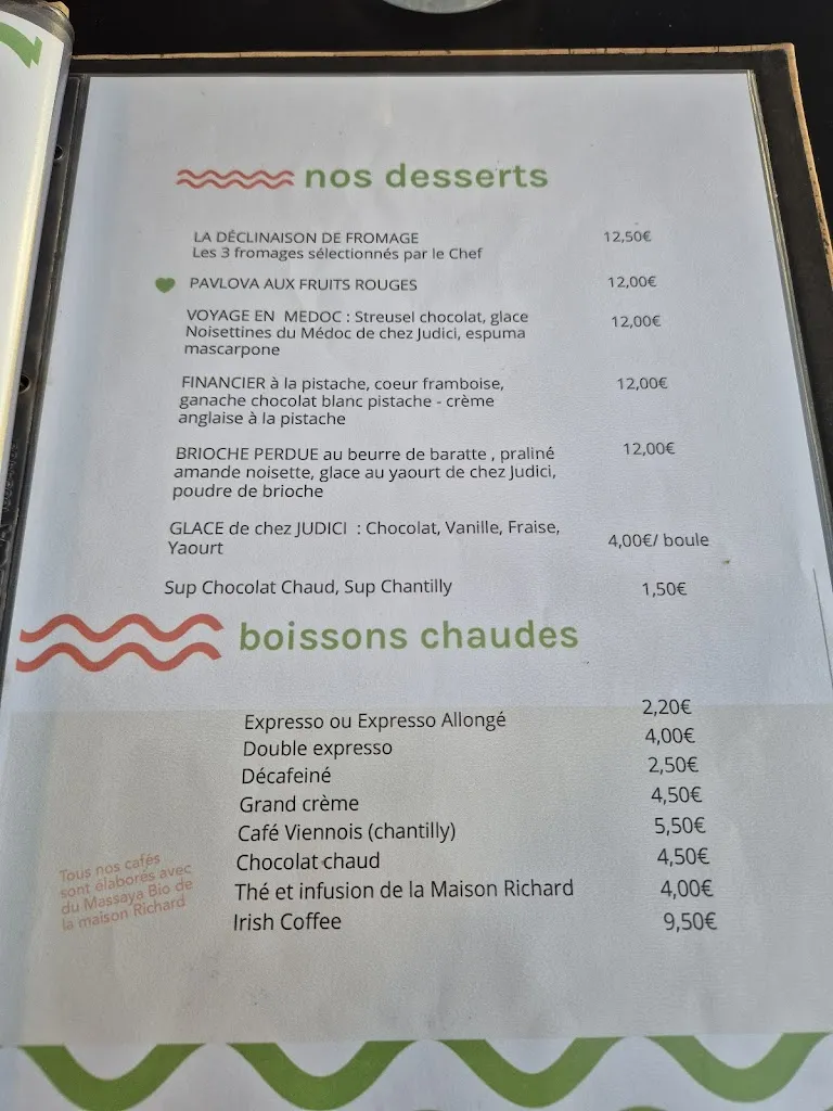 Menü_Maison Brémontier_Soulac-sur-Mer_Bild_1