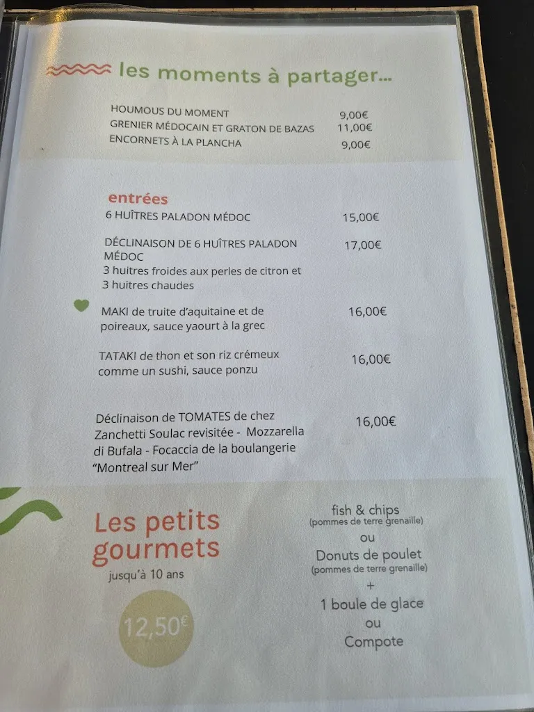 Menü_Maison Brémontier_Soulac-sur-Mer_Bild_2