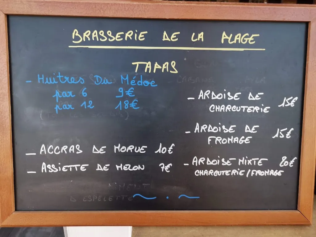 Menu_Brasserie de la plage_Soulac-sur-Mer_image_2