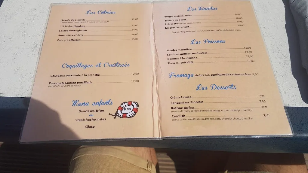 Menu_Brasserie de la plage_Soulac-sur-Mer_image_4