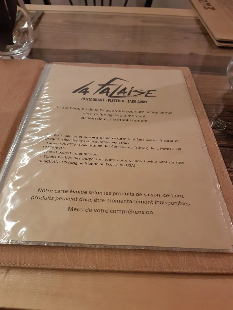 Menü_La Falaise Restaurant pizzeria_Bourg-d'Oisans_Bild_1