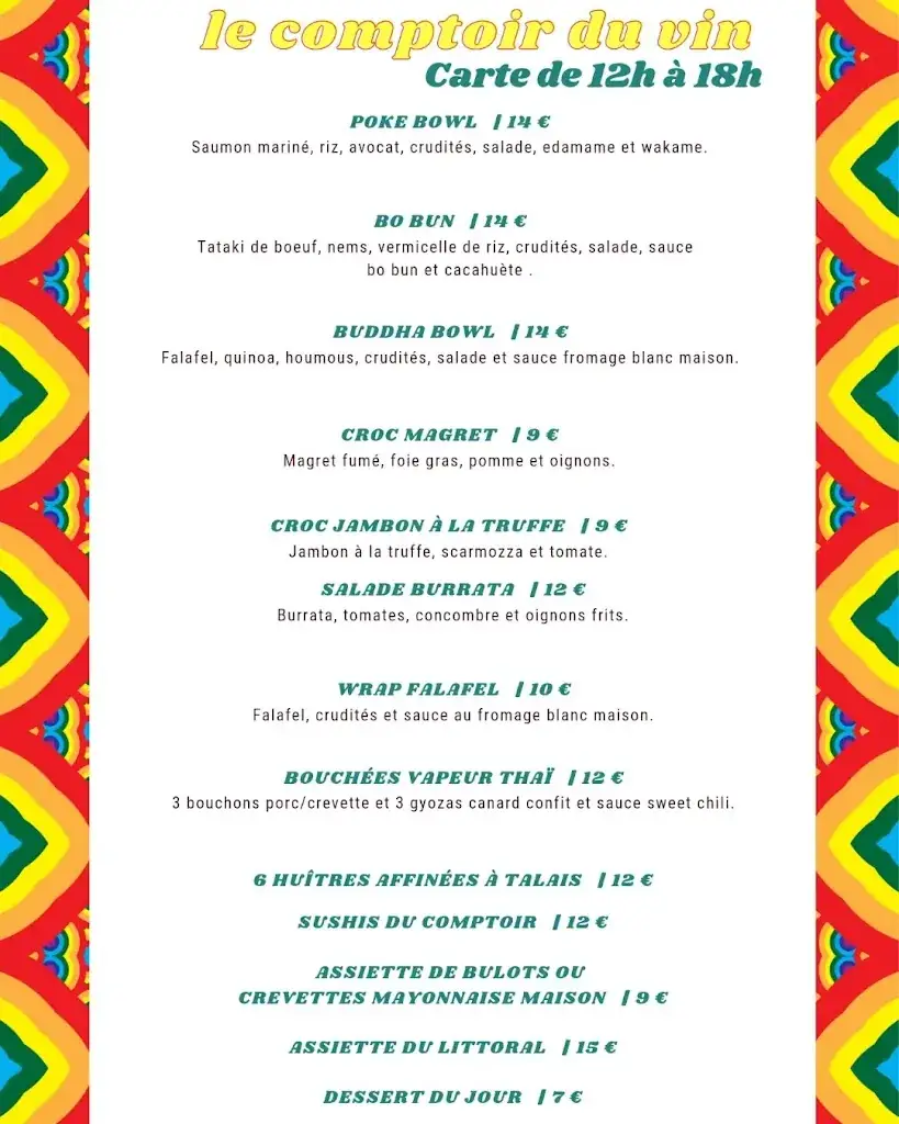 Menu_Le Comptoir du Vin_Soulac-sur-Mer_immagine_1