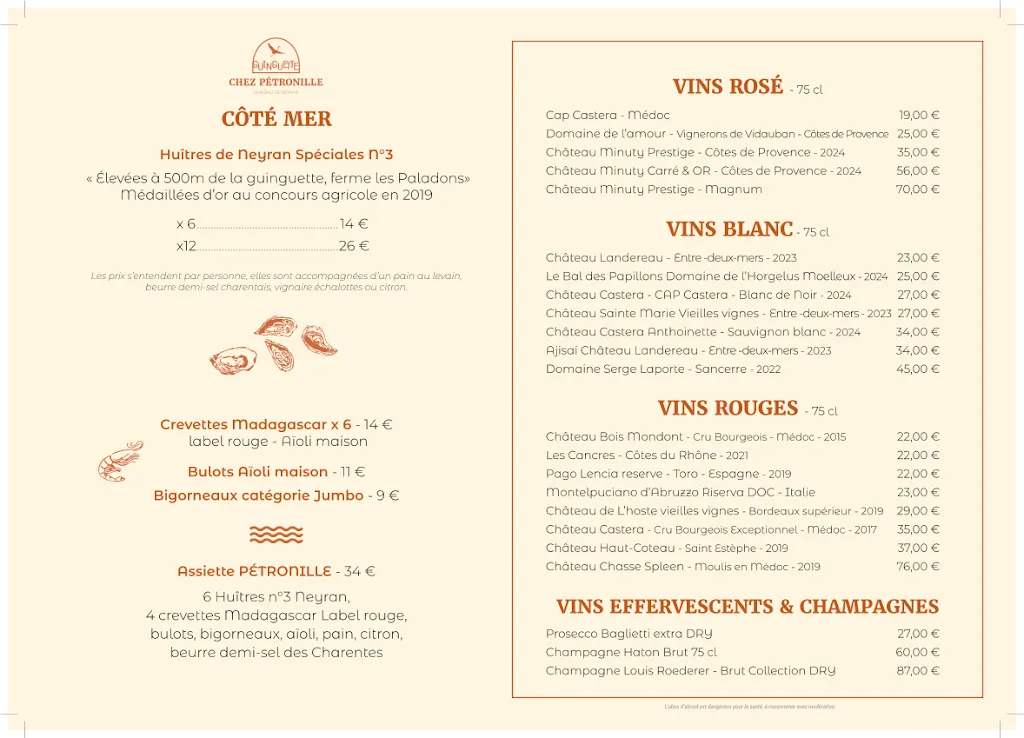 Menu_Chez Pétronille_Soulac-sur-Mer_image_1