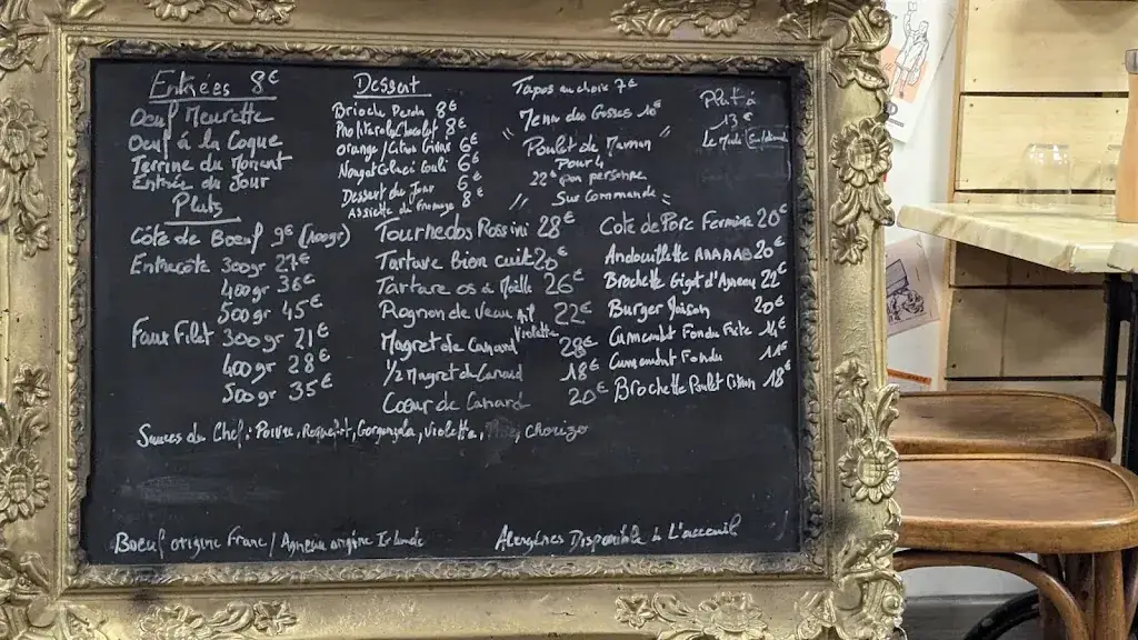 Menu_Le bar à viandes_Surgères_image_1