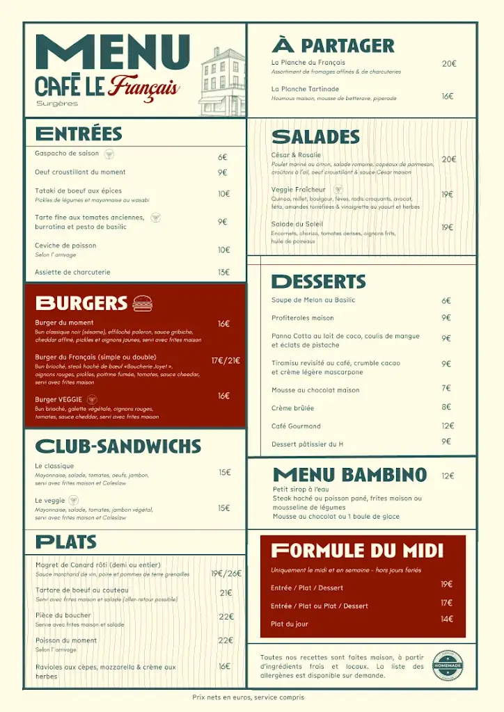 Menu_Café Le Français_Surgères_image_1