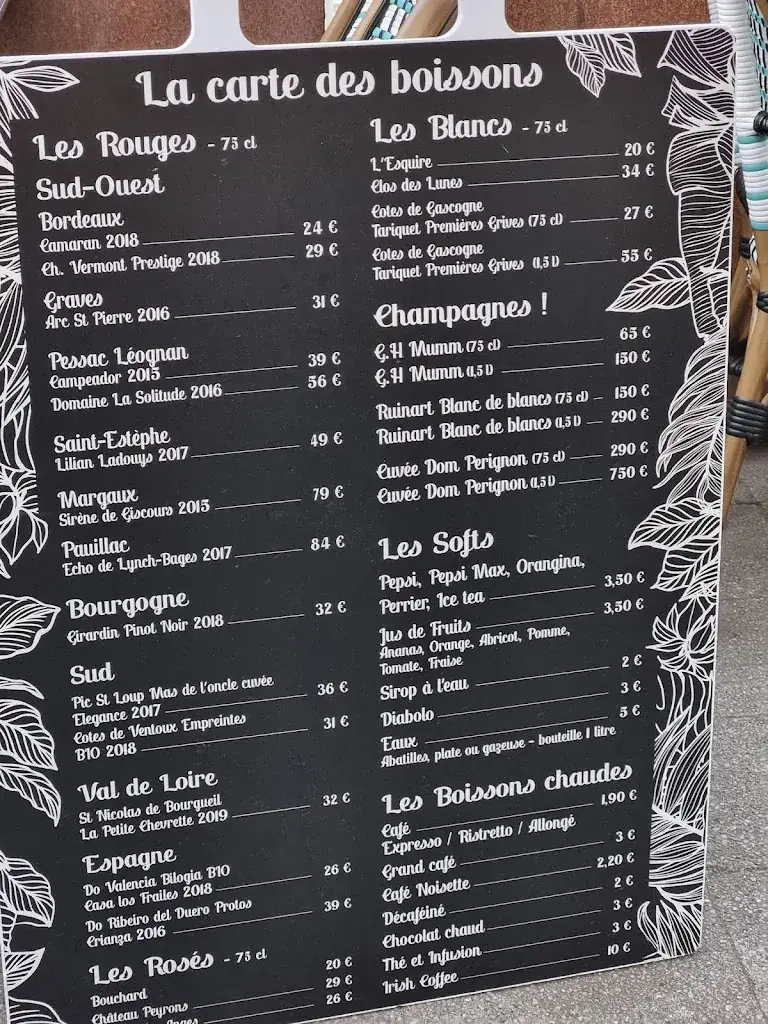 Menu_La Brasserie du Forum_Talence_image_2