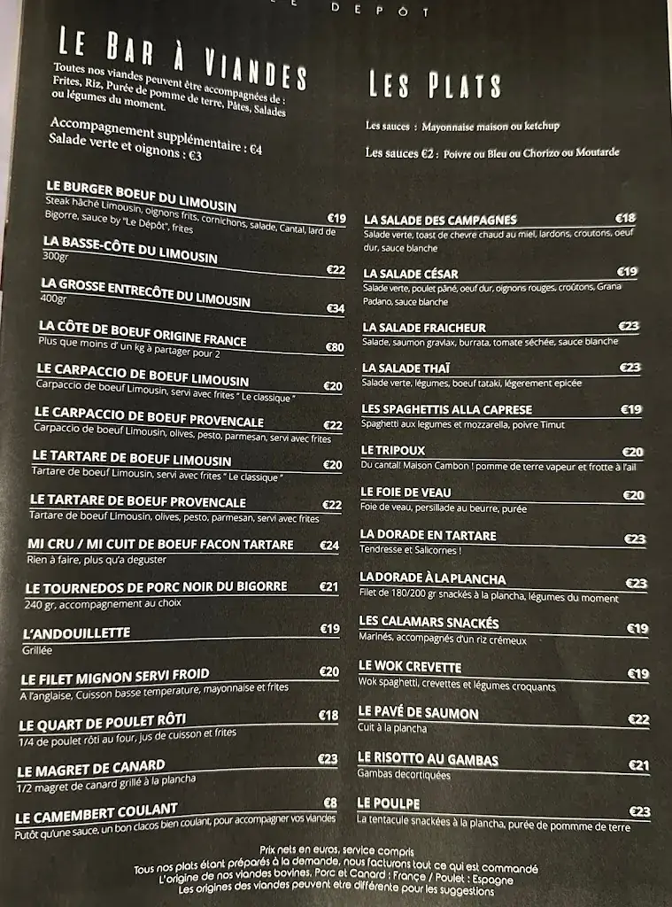 Menu_Le Dépôt_Ussac_image_1