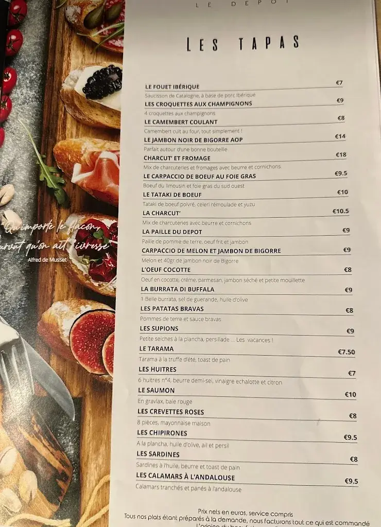 Menu_Le Dépôt_Ussac_image_3