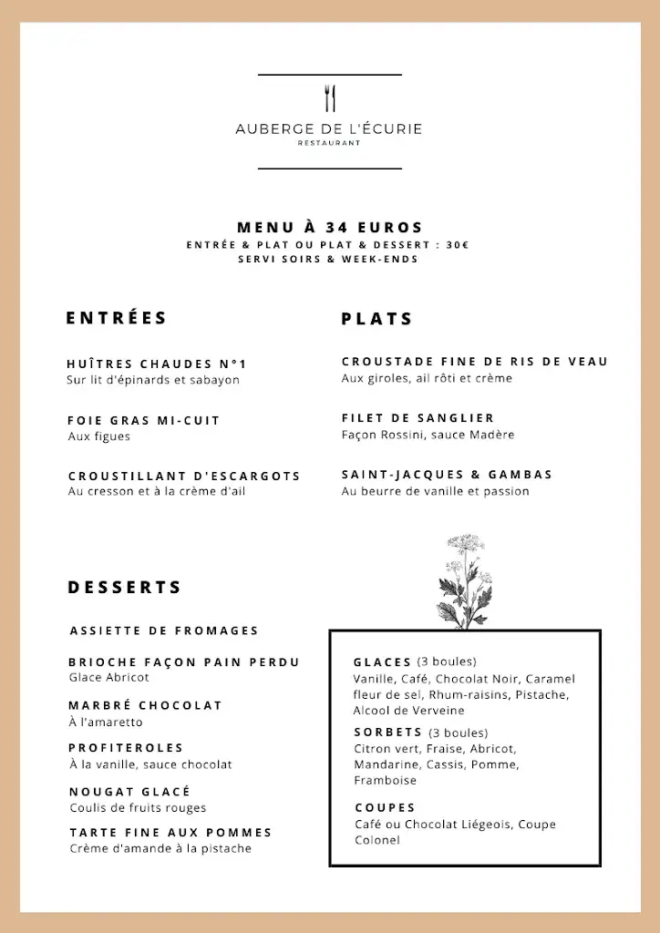 Menu_Auberge de l'Ecurie_Usson-du-Poitou_image_3