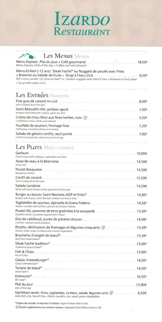 Menu_IZARDO brasserie_Uzein_immagine_1
