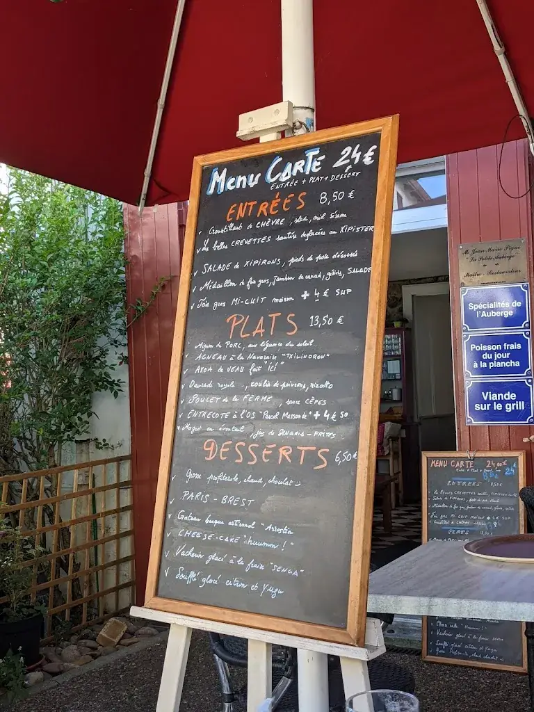 Menu_La Petite Auberge_Ustaritz_immagine_4