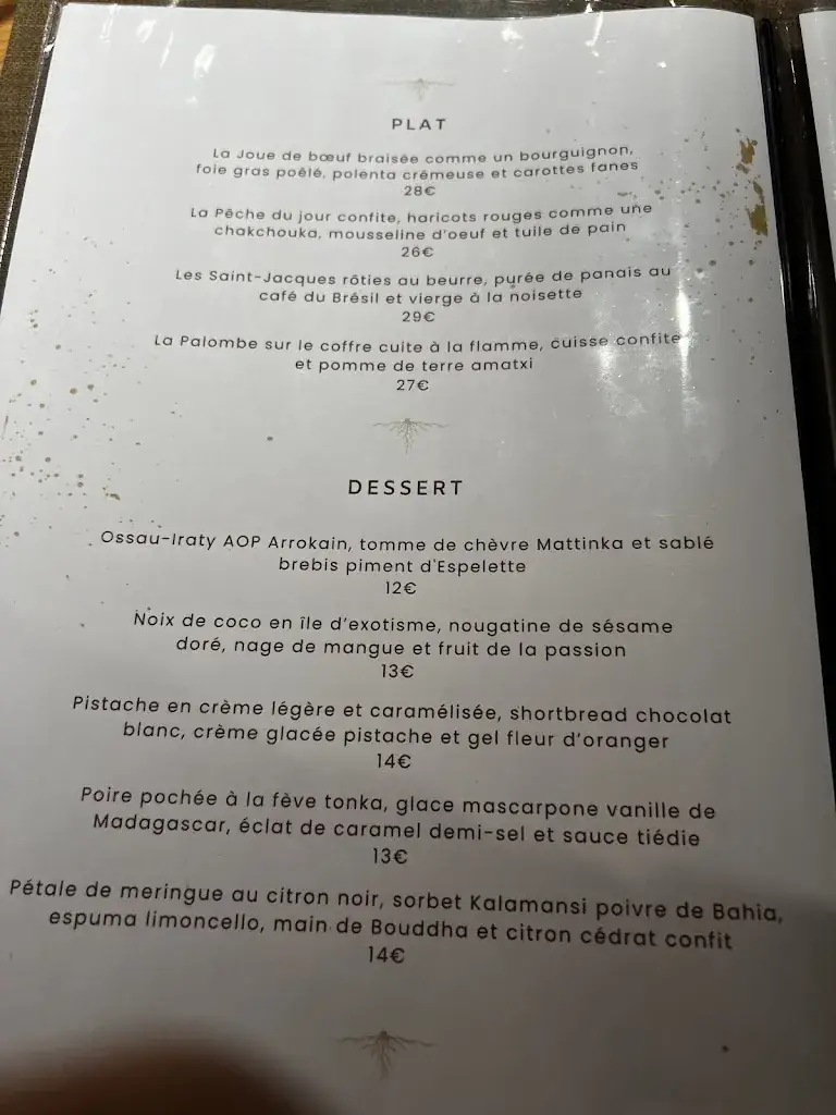 Menu_Restaurant Capbourrut Ustaritz_Ustaritz_imagen_2