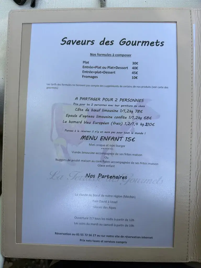 Menu_La Terrasse des Gourmets_Ussel_image_2