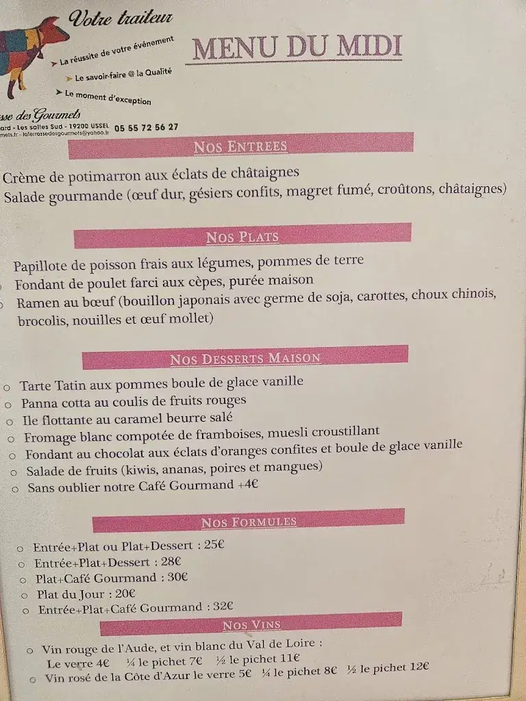 Menu_La Terrasse des Gourmets_Ussel_image_3