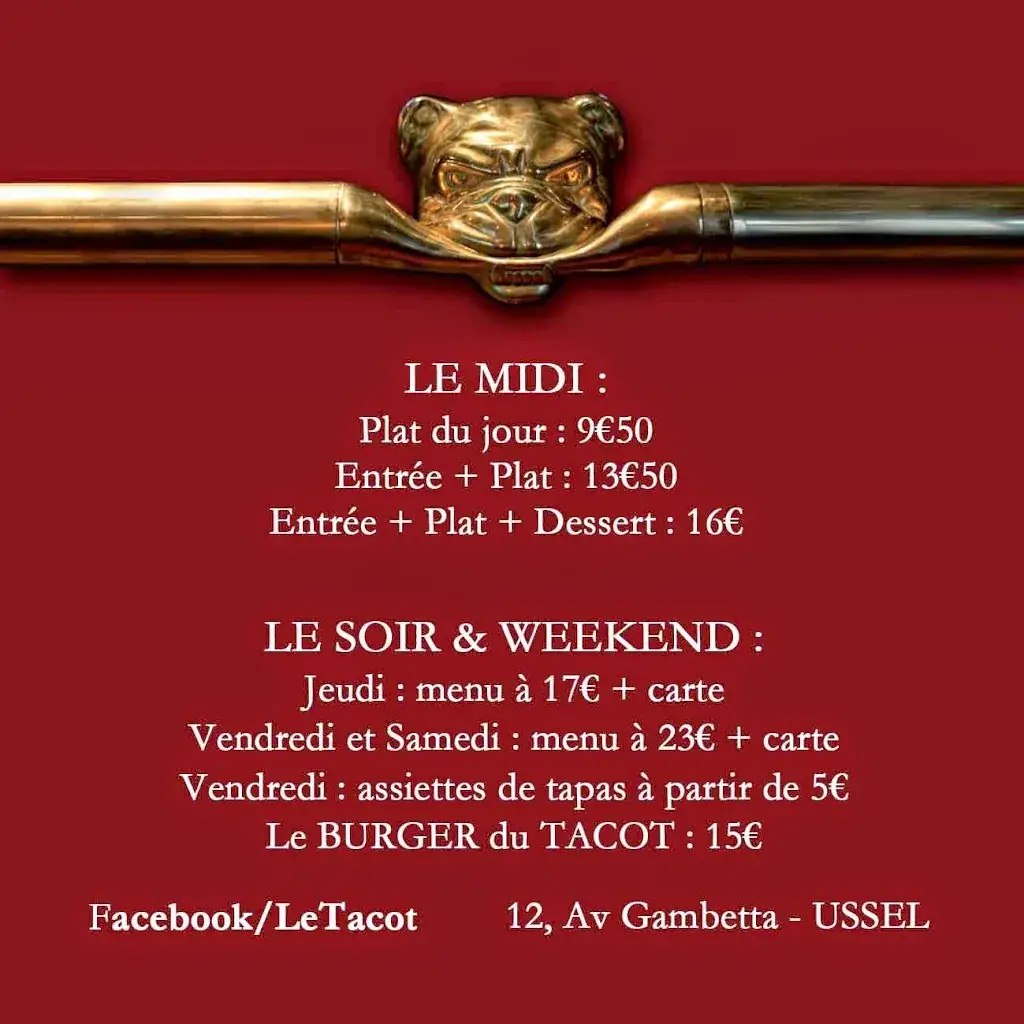 Menu_Le Tacot_Ussel_immagine_1