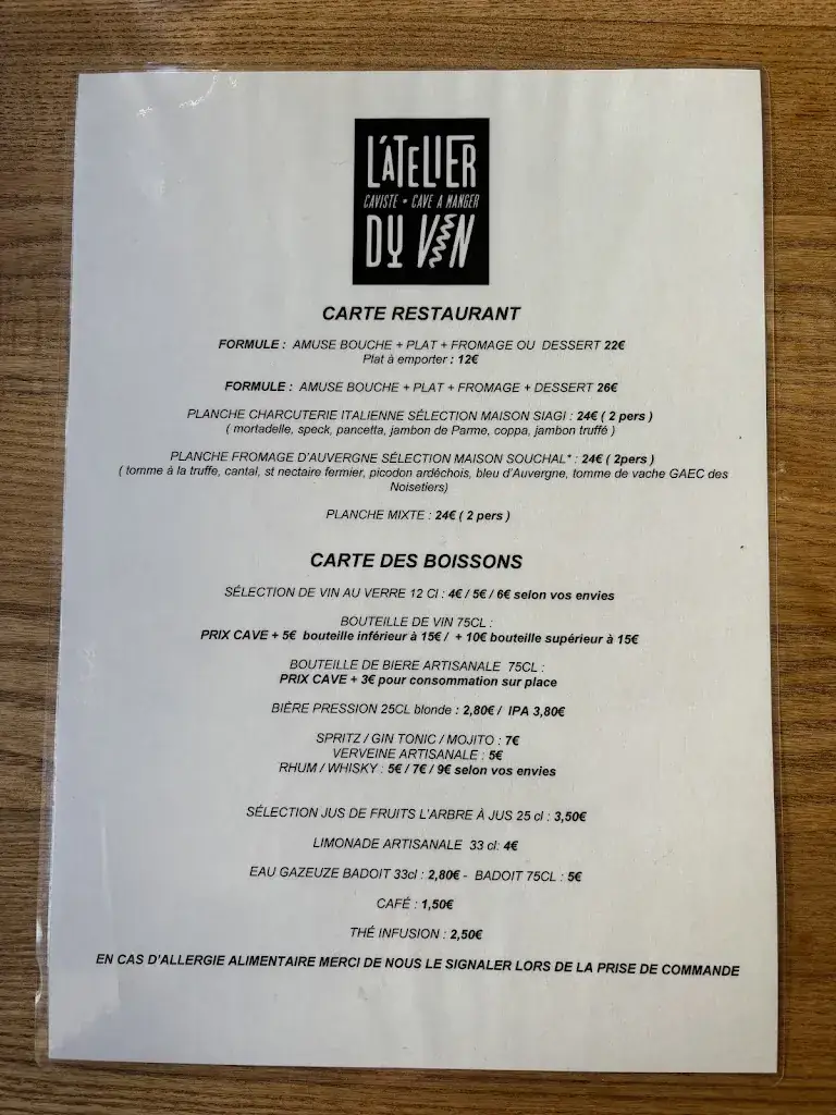 Menu_L'atelier du vin_Monastier-sur-Gazeille_image_2