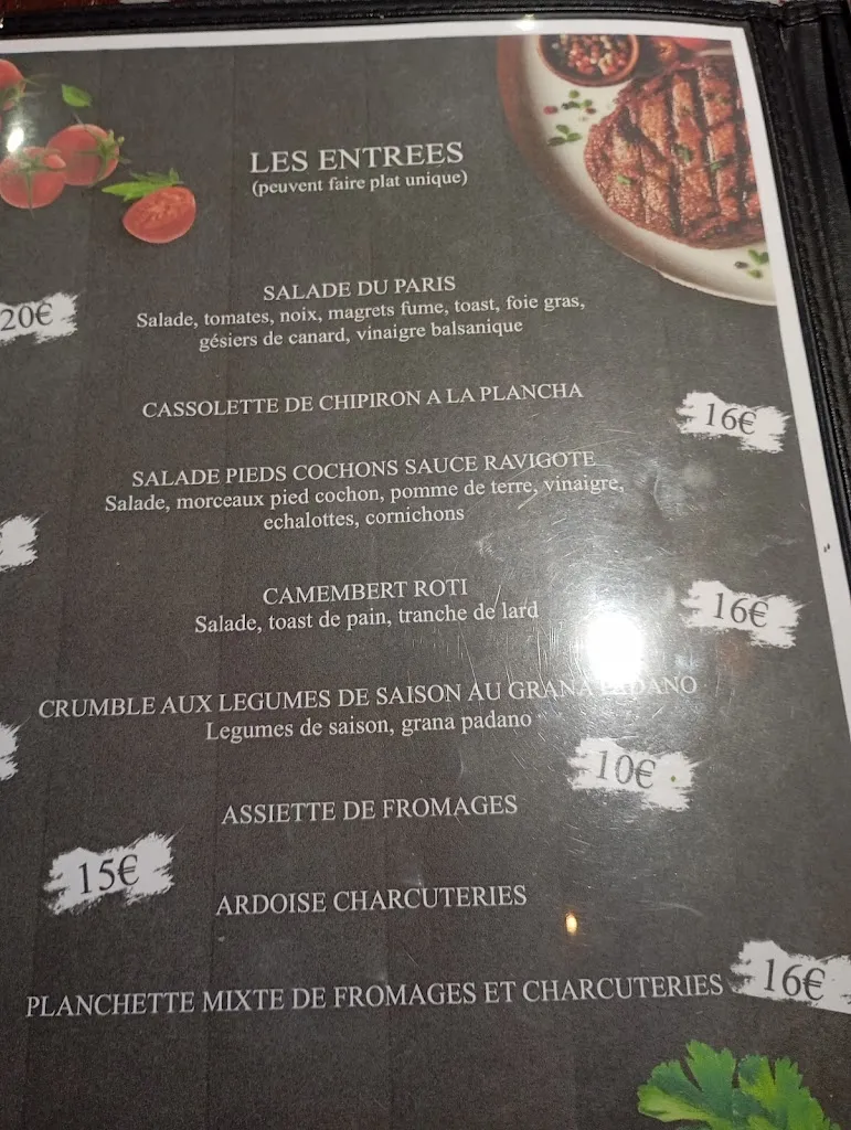 Menu_Brasserie Le Paris_Ussel_image_1