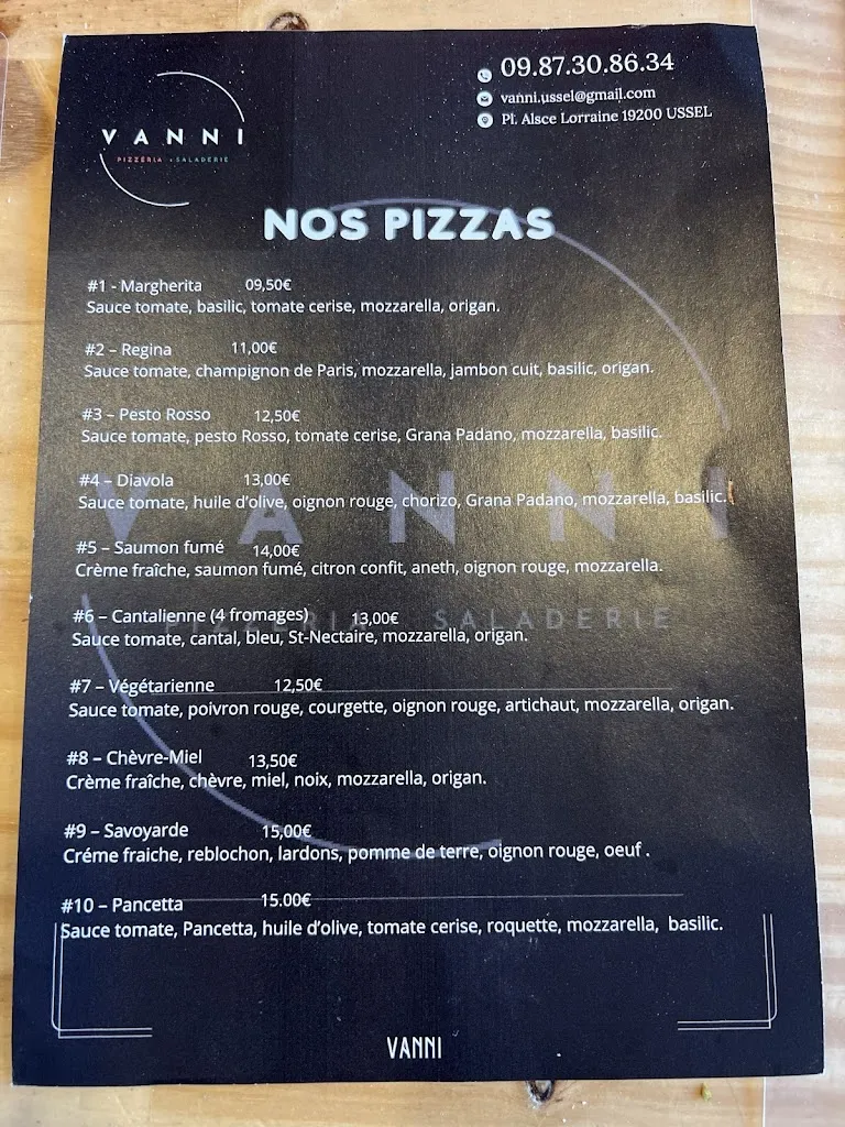 Menu_VANNI Ussel_Ussel_image_1