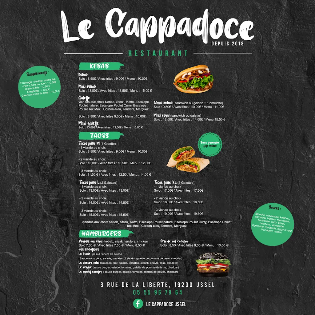 Menu_Le Cappadoce Ussel_Ussel_image_1