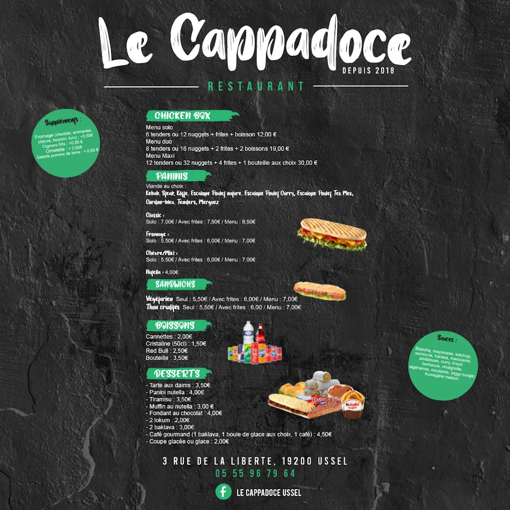 Menu_Le Cappadoce Ussel_Ussel_image_2