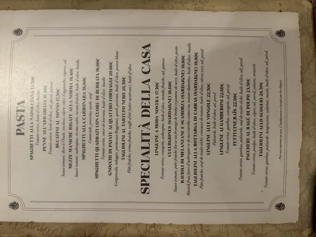 Menu_La Pomme de Pin_Ramatuelle_immagine_2