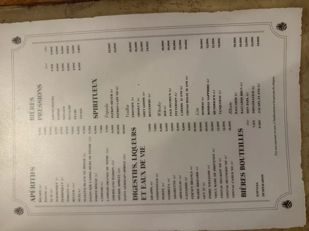 Menu_La Pomme de Pin_Ramatuelle_immagine_3