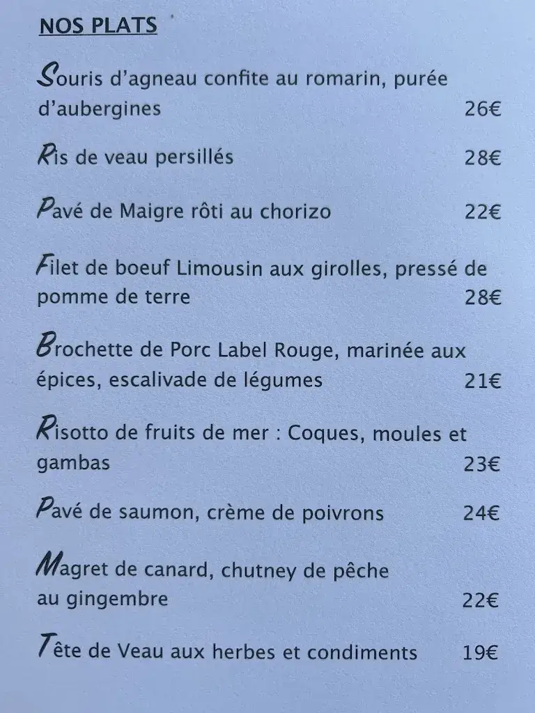 Menu_Restaurant Jean Teyssier_Uzerche_image_1