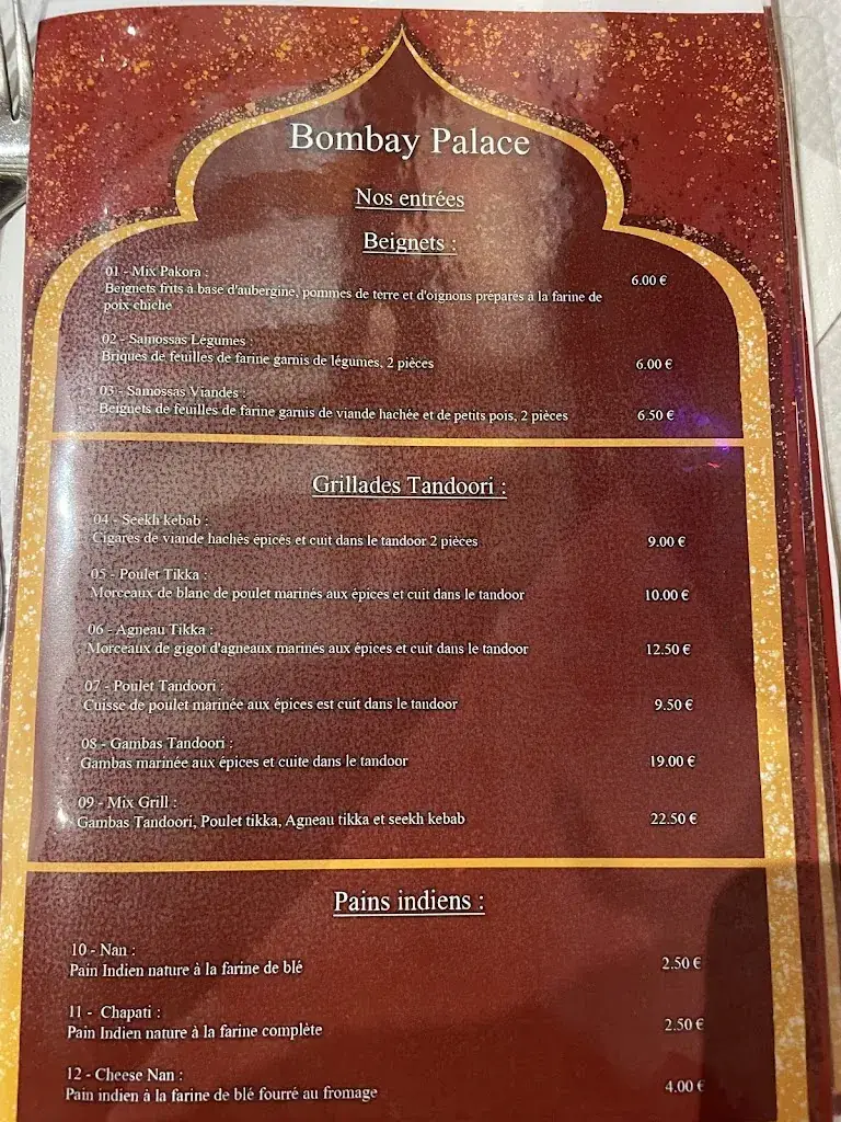 Menu_Le Bombay Palace_Pont-de-Beauvoisin_image_3