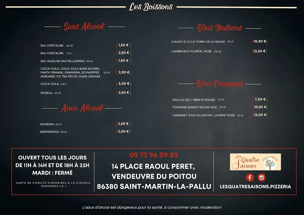 Menu_Les Quatre Saisons - Pizzeria_Saint-Martin-la-Pallu_image_2