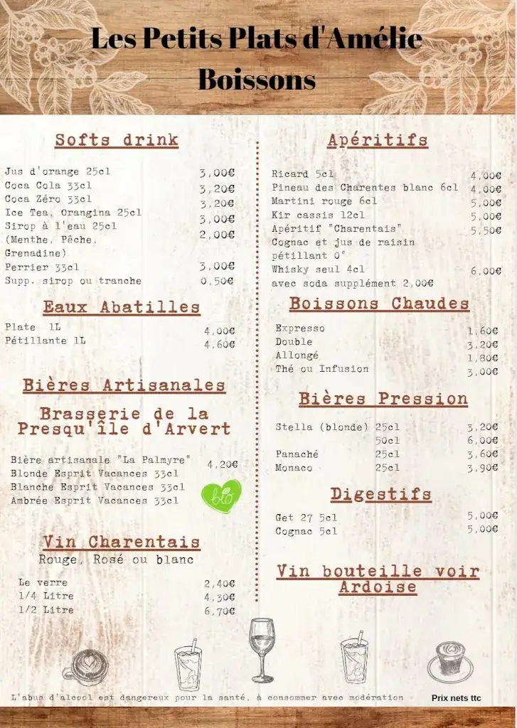 Menu_Les Petits Plats d'Amélie_Vaux-sur-Mer_immagine_1