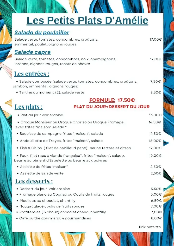 Menu_Les Petits Plats d'Amélie_Vaux-sur-Mer_immagine_2